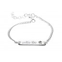 gourmette plaque 'petite f&eacute;e'