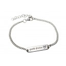 gourmette plaque 'petit diable'