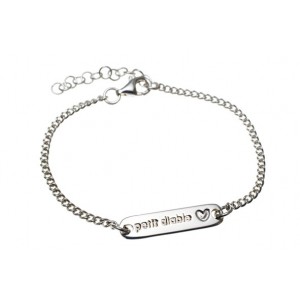 gourmette plaque 'petit diable'