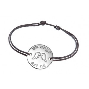 Bracelet 'un ange est n&eacute;'